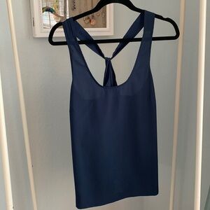 J. Crew navy racer back tank top size 8